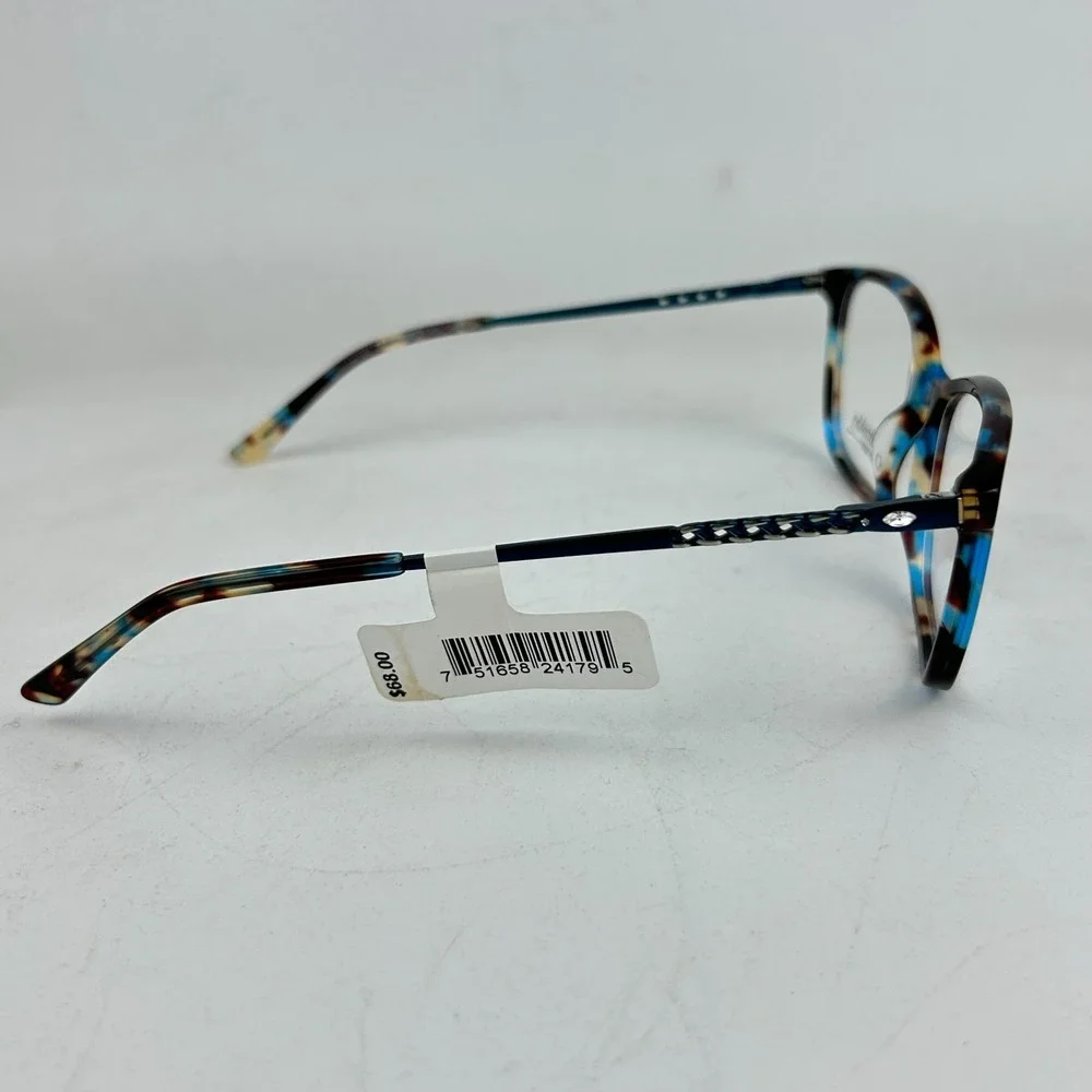 Christie Brinkley LT51361322 Womens Eyeglasses Frame Blue Cat‎ Eye 54-17-140mm